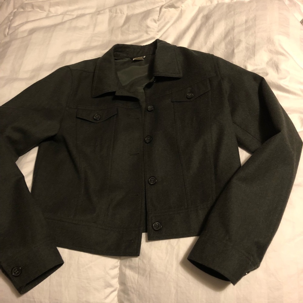 J.Crew wool cropped jacket - size 6